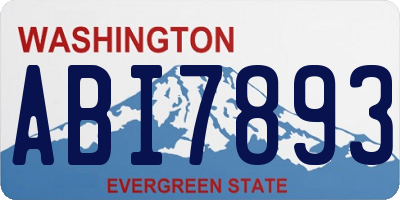 WA license plate ABI7893