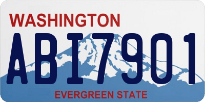 WA license plate ABI7901