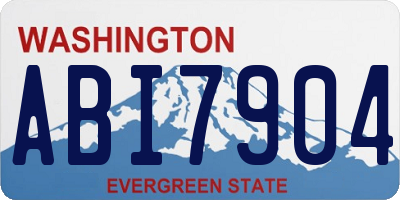 WA license plate ABI7904