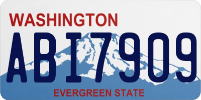 WA license plate ABI7909