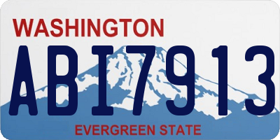 WA license plate ABI7913
