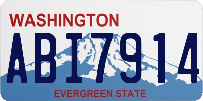 WA license plate ABI7914