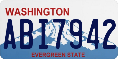 WA license plate ABI7942