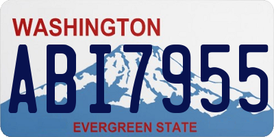 WA license plate ABI7955