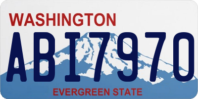 WA license plate ABI7970