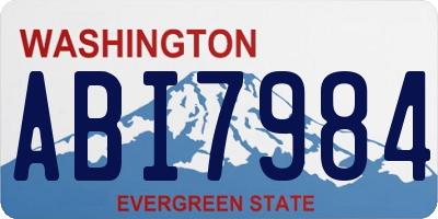 WA license plate ABI7984