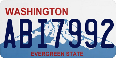 WA license plate ABI7992