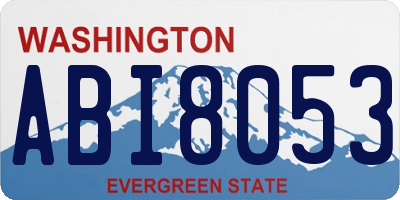 WA license plate ABI8053