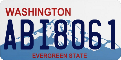 WA license plate ABI8061