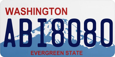 WA license plate ABI8080