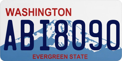 WA license plate ABI8090