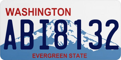 WA license plate ABI8132