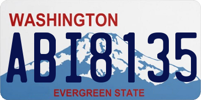 WA license plate ABI8135