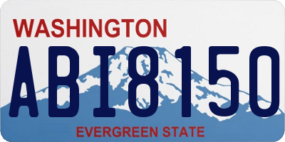 WA license plate ABI8150