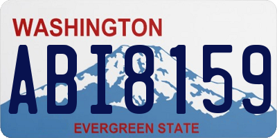 WA license plate ABI8159