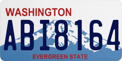 WA license plate ABI8164
