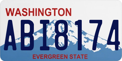 WA license plate ABI8174