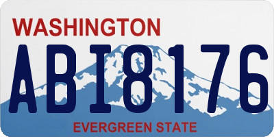 WA license plate ABI8176
