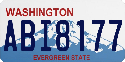 WA license plate ABI8177