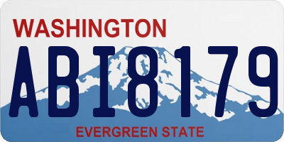 WA license plate ABI8179