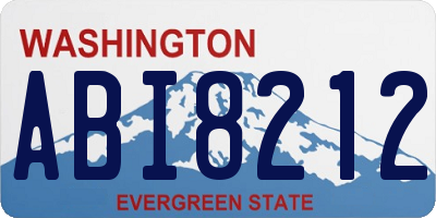 WA license plate ABI8212