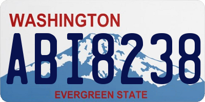 WA license plate ABI8238