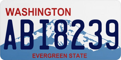 WA license plate ABI8239