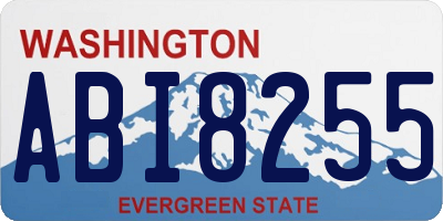WA license plate ABI8255