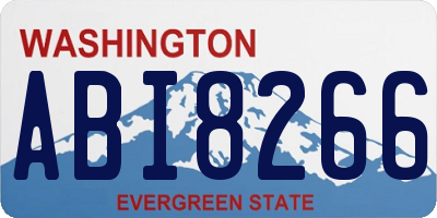 WA license plate ABI8266