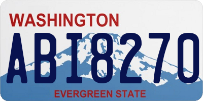 WA license plate ABI8270