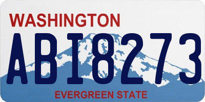 WA license plate ABI8273