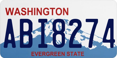 WA license plate ABI8274