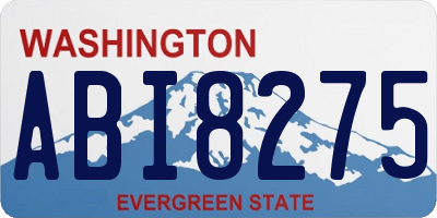 WA license plate ABI8275