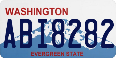 WA license plate ABI8282