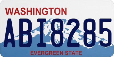 WA license plate ABI8285