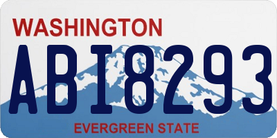 WA license plate ABI8293