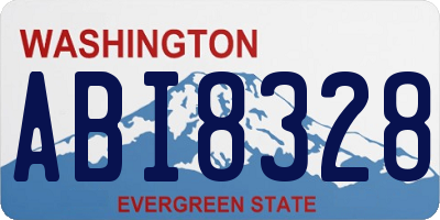 WA license plate ABI8328