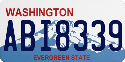 WA license plate ABI8339