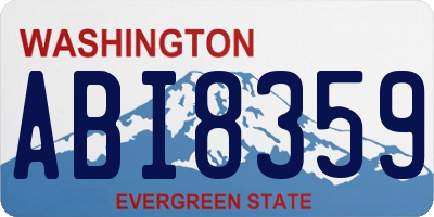 WA license plate ABI8359