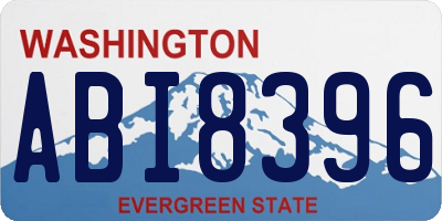 WA license plate ABI8396