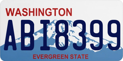WA license plate ABI8399