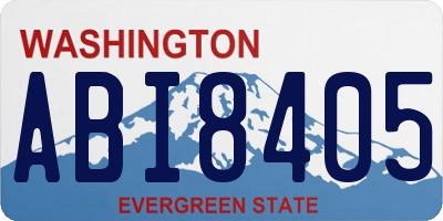 WA license plate ABI8405