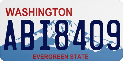 WA license plate ABI8409
