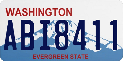 WA license plate ABI8411