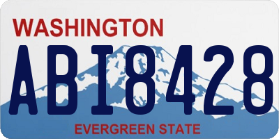 WA license plate ABI8428