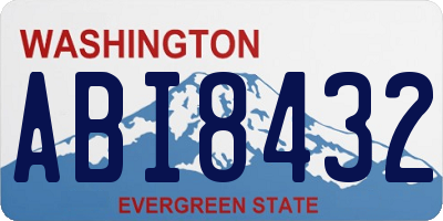 WA license plate ABI8432