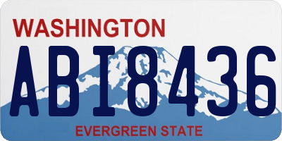 WA license plate ABI8436