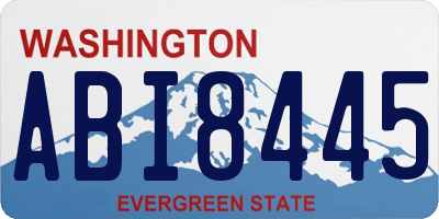 WA license plate ABI8445