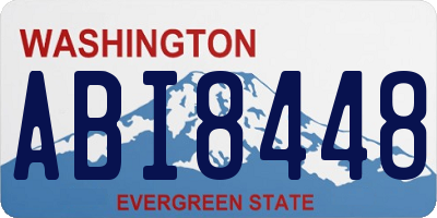 WA license plate ABI8448