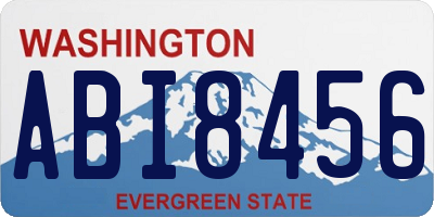 WA license plate ABI8456